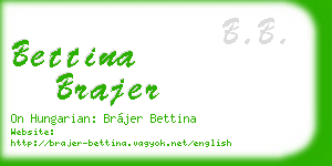 bettina brajer business card