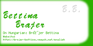 bettina brajer business card